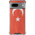 Turkish Flag Distressed Google Pixel 7a Clear Case